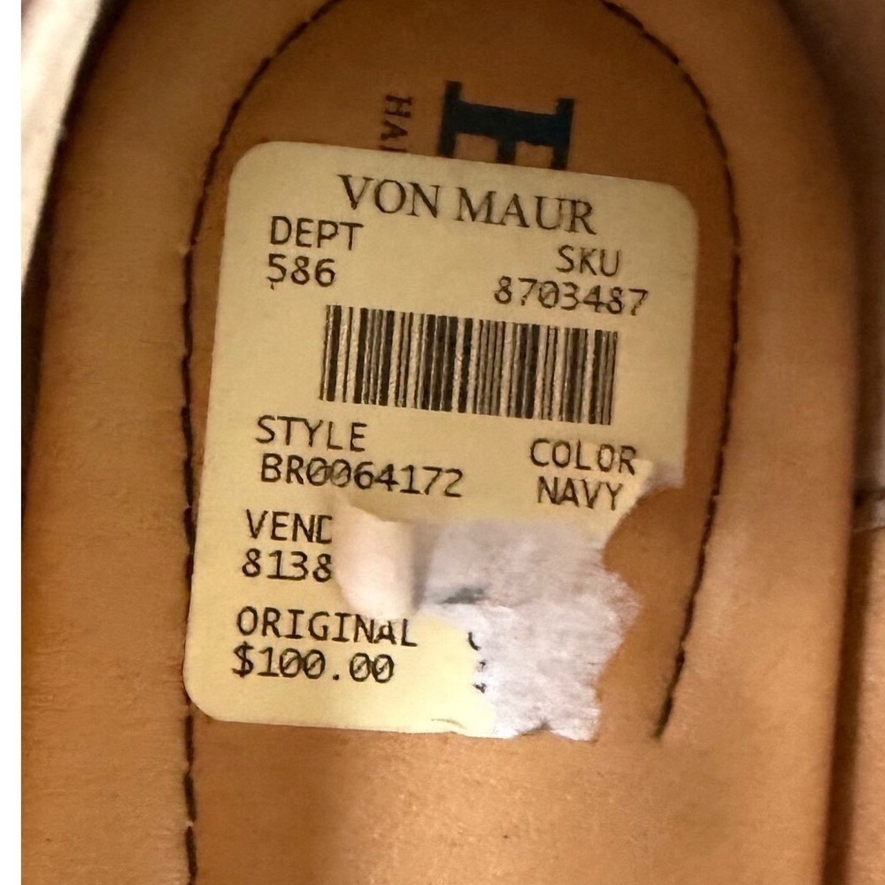 Born Julianne Navy Blue Suede Ballet Flats Round Toe Slip On Shoes comfort - Picture 6 of 9